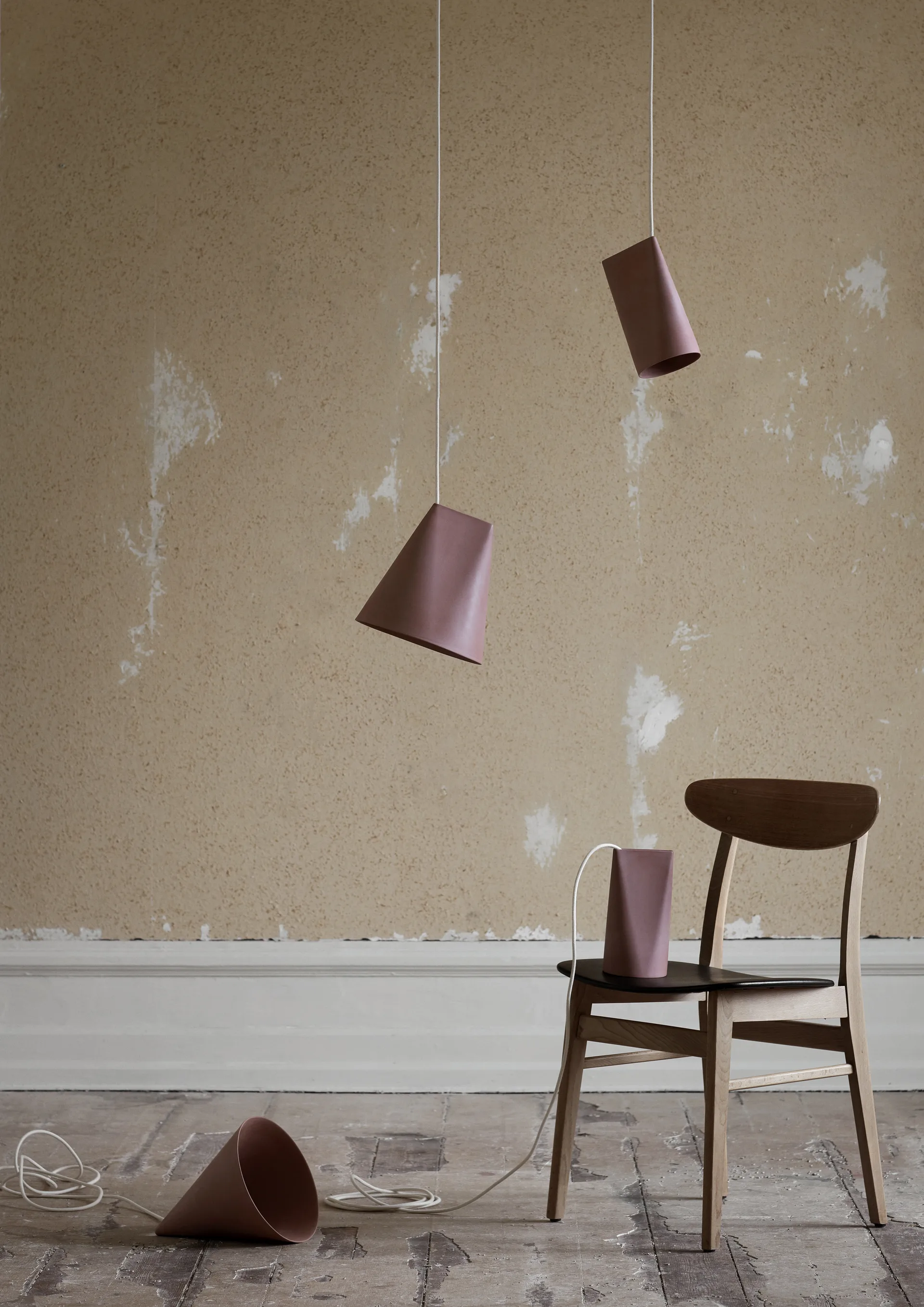 Plafonnier en céramique 11,2x22 cm, Terra Cotta, Bois MOEBE