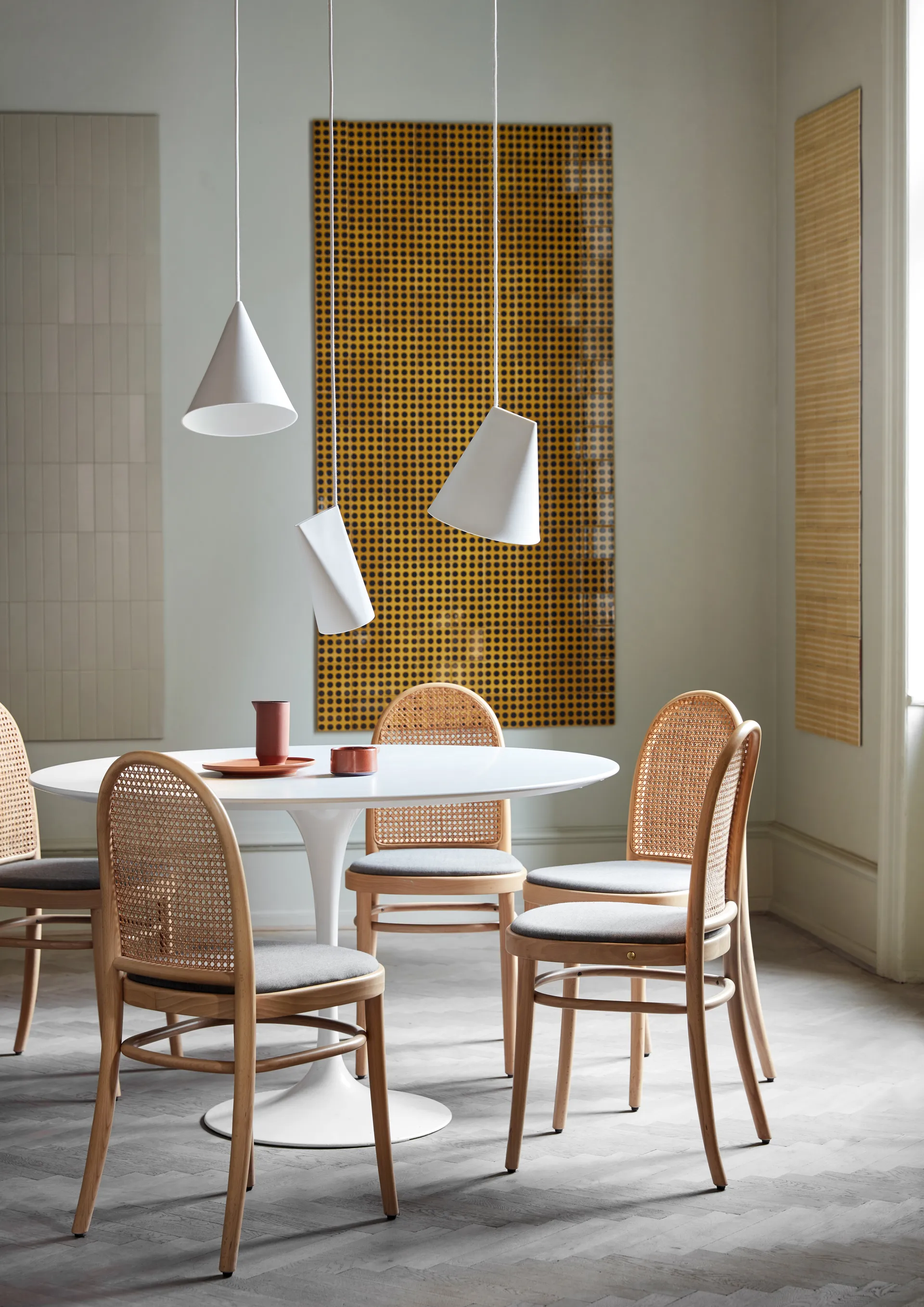 Plafonnier en céramique 23x23,5 cm, Blanc MOEBE