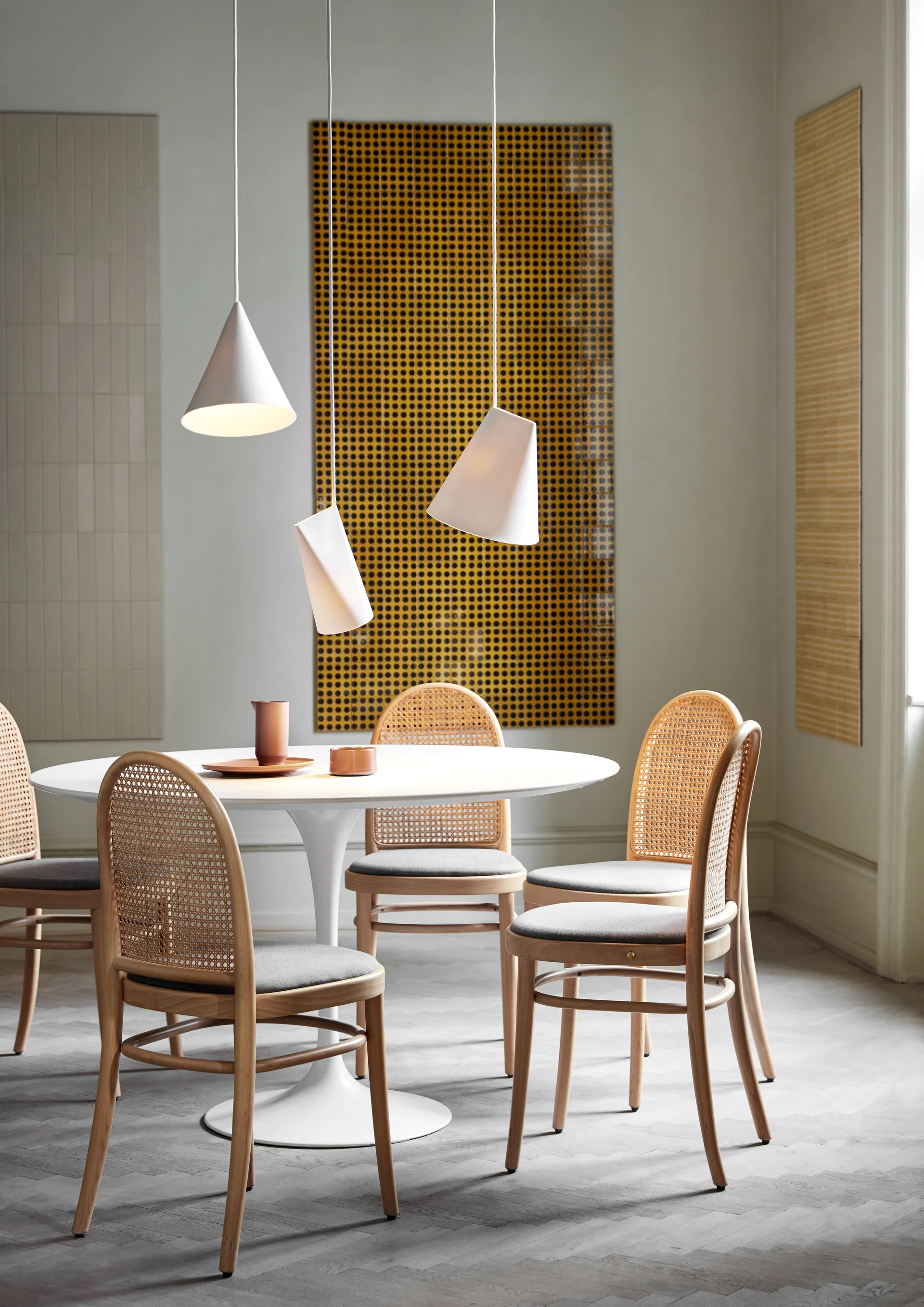 Plafonnier en céramique 23x23,5 cm, Blanc MOEBE