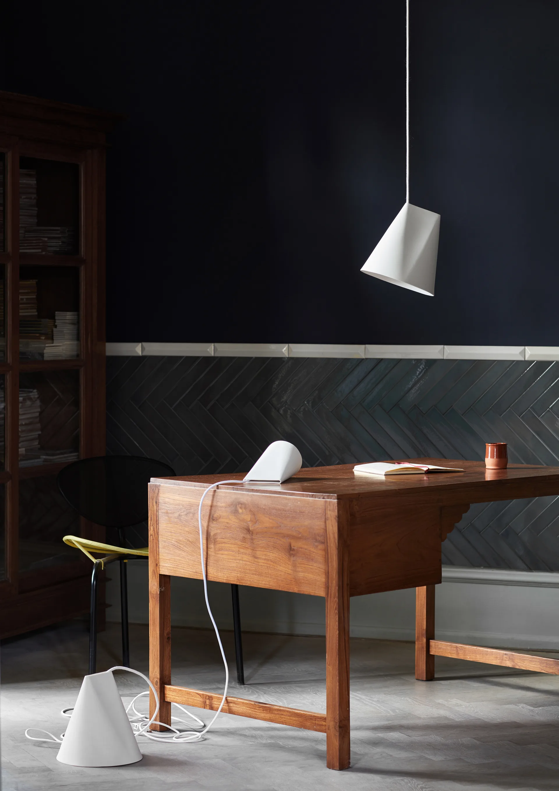 Plafonnier en céramique 23x23,5 cm, Blanc MOEBE