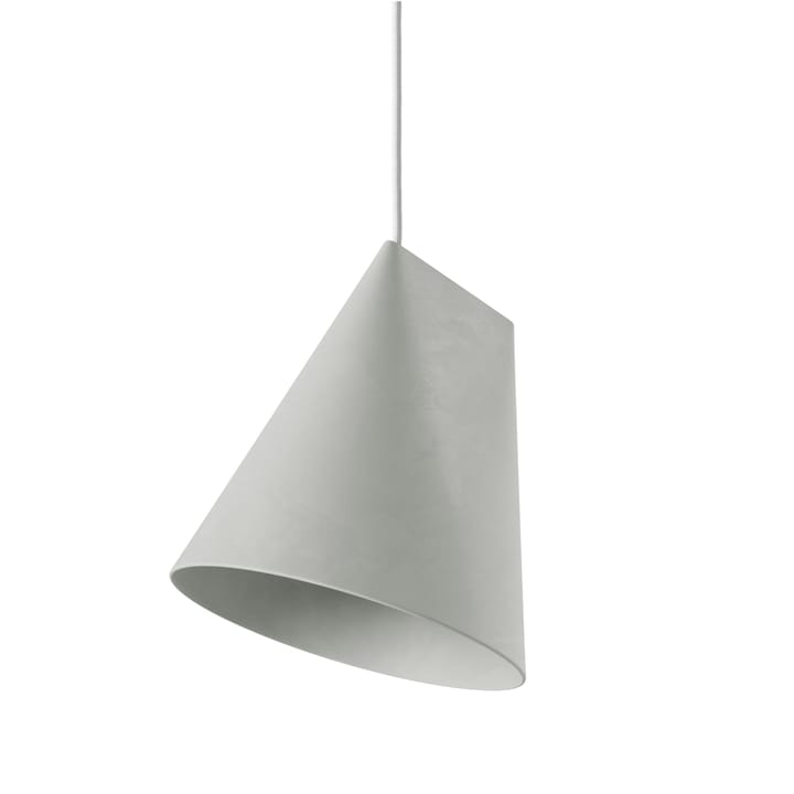 Plafonnier en céramique 23x23,5 cm - Gris clair - MOEBE