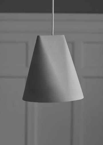 Plafonnier en céramique 23x23,5 cm - Gris clair - MOEBE