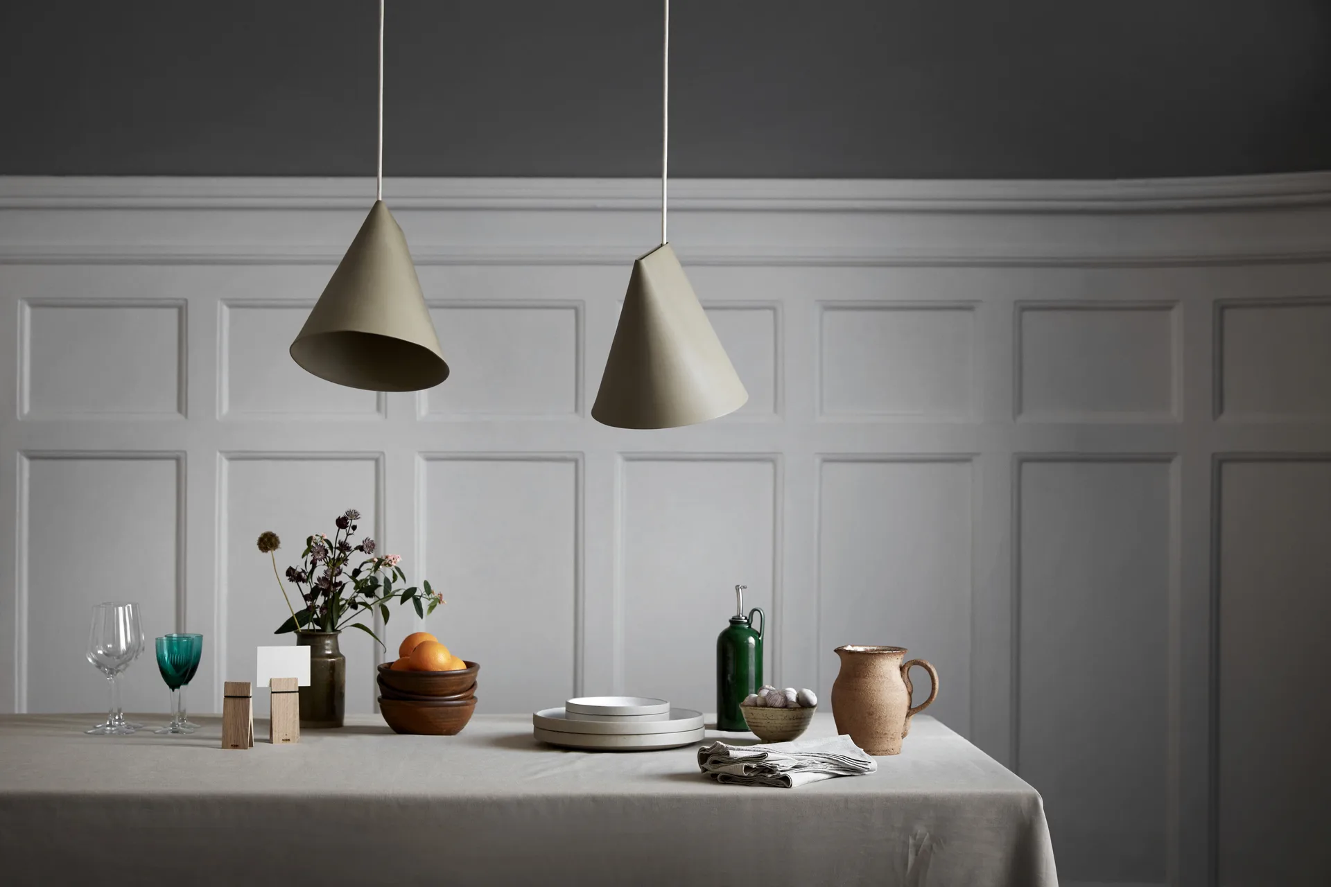 Plafonnier en céramique 23x23,5 cm, Olive MOEBE