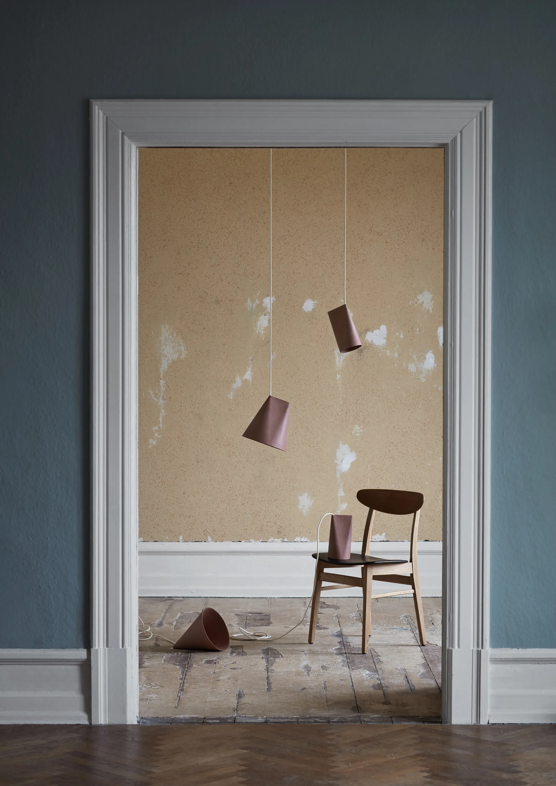 Plafonnier en céramique 23x23,5 cm, Terra Cotta, Bois MOEBE