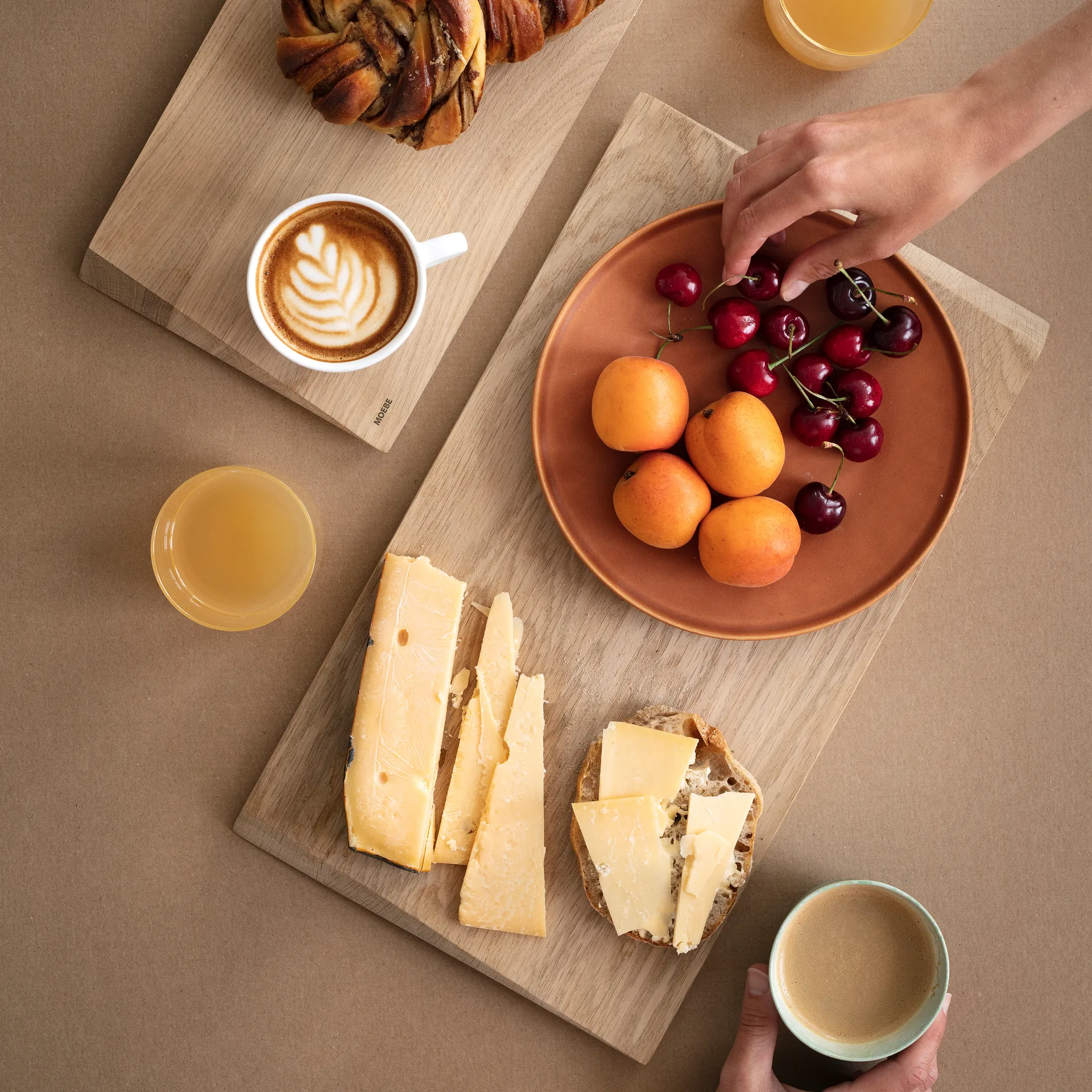 Planche à découper Moebe grand 24,7x44 cm, Beige MOEBE