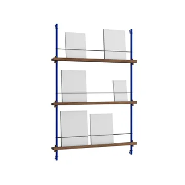 Porte-revues Magazine Shelving - Chêne fumé-deep blue, 85×115×7 cm, MS.115.1 - MOEBE