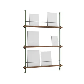 Porte-revues Magazine Shelving - Chêne fumé-pine green, 85x115x7 cm, MS.115.1 - MOEBE