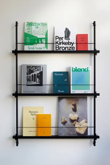 Porte-revues Magazine Shelving - Chêne fumé-white, 85x115x7 cm, MS.115.1 - MOEBE