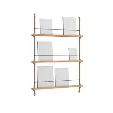 Porte-revues Magazine Shelving - Chêne-warm grey, 85×115×7 cm, MS.115.1 - MOEBE