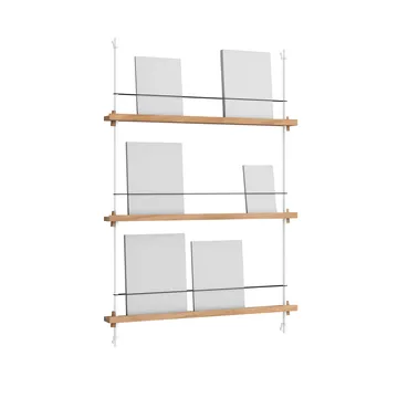 Porte-revues Magazine Shelving - Chêne-white, 85×115×7 cm, MS.115.1 - MOEBE
