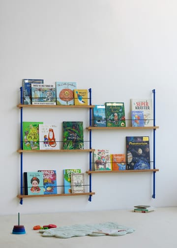 Porte-revues Moebe - Oak-blue - MOEBE