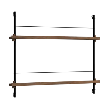 Porte-revues Moebe - Smoked oak-black - MOEBE