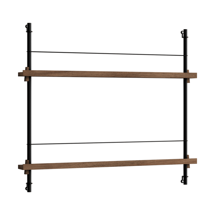 Porte-revues Moebe - Smoked oak-black - MOEBE