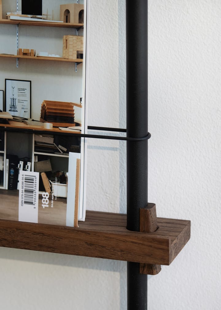 Porte-revues Moebe, Smoked oak-black MOEBE