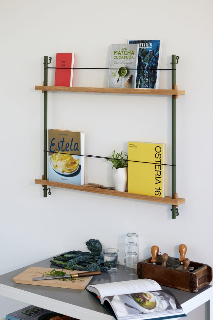 Porte-revues Moebe, Smoked oak-green MOEBE