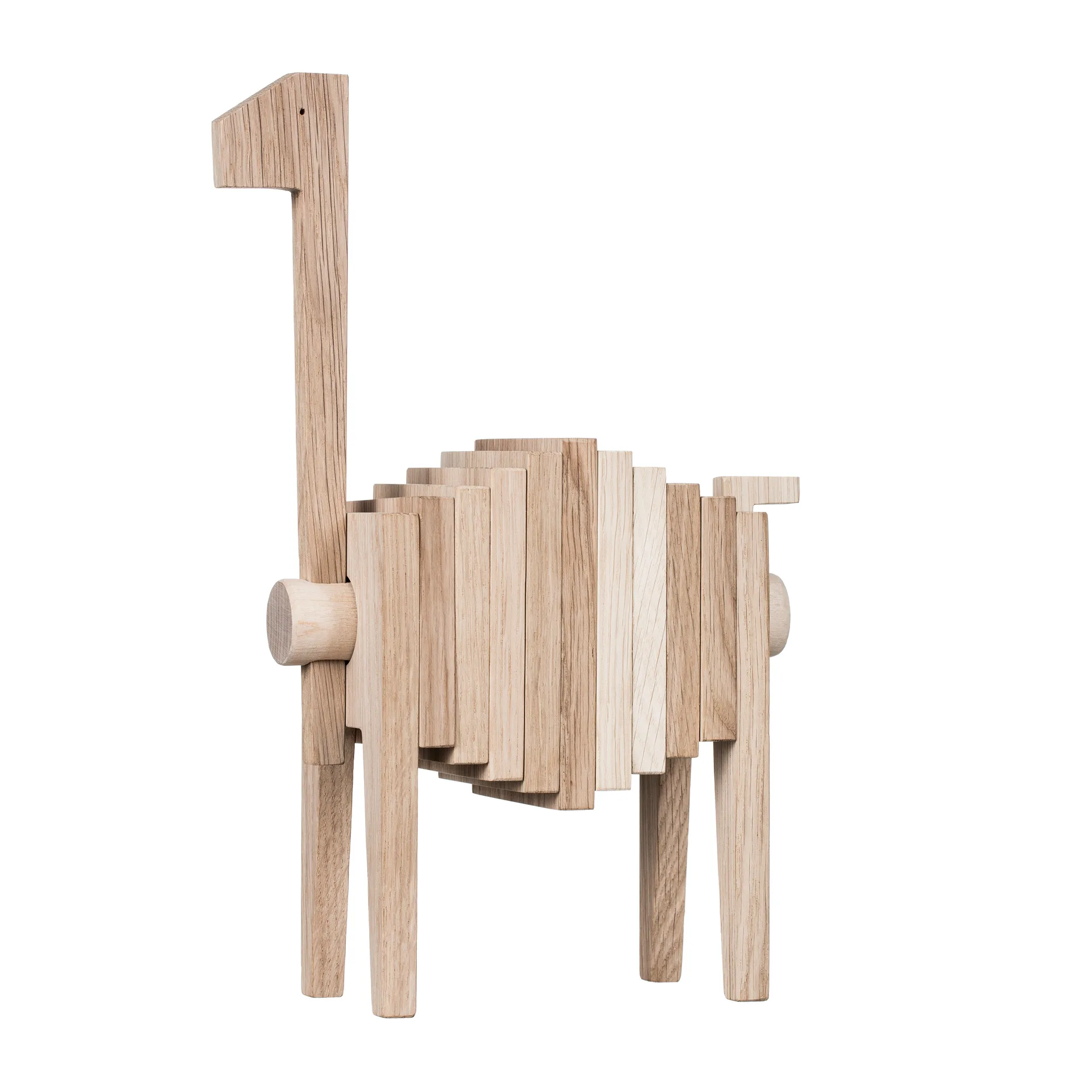 Sculpture en chêne Polygrif 21x32 cm, Bois, noir MOEBE