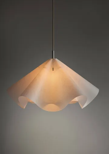 Sinuate suspension - White-acier inoxydable, taille M Ø60x30 cm - MOEBE