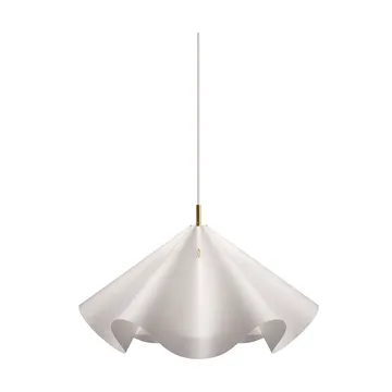 Sinuate suspension - White-brass, taille M Ø60x30 cm - MOEBE