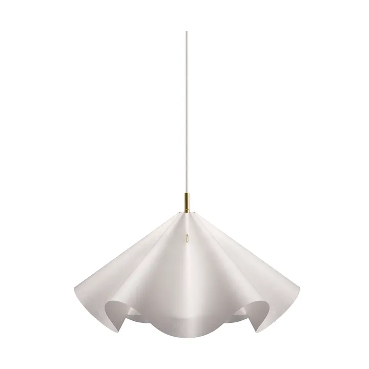 Sinuate suspension - White-brass, taille M Ø60x30 cm - MOEBE