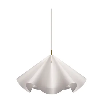 Sinuate suspension - White-laiton, grand Ø75x40 cm - MOEBE
