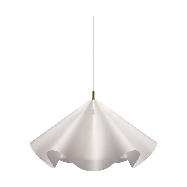 Sinuate suspension - White-laiton, grand Ø75x40 cm - MOEBE