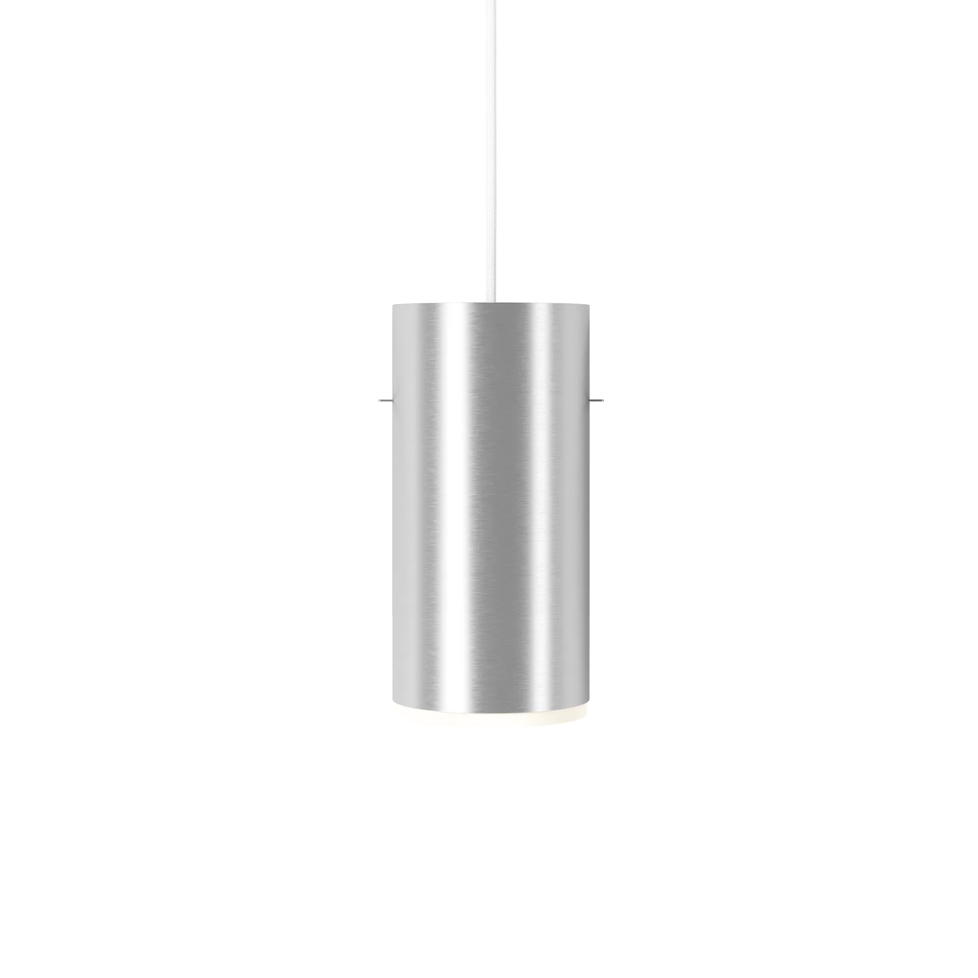 Suspension Moebe Tube large Ø 14 cm, Aluminium brossé MOEBE