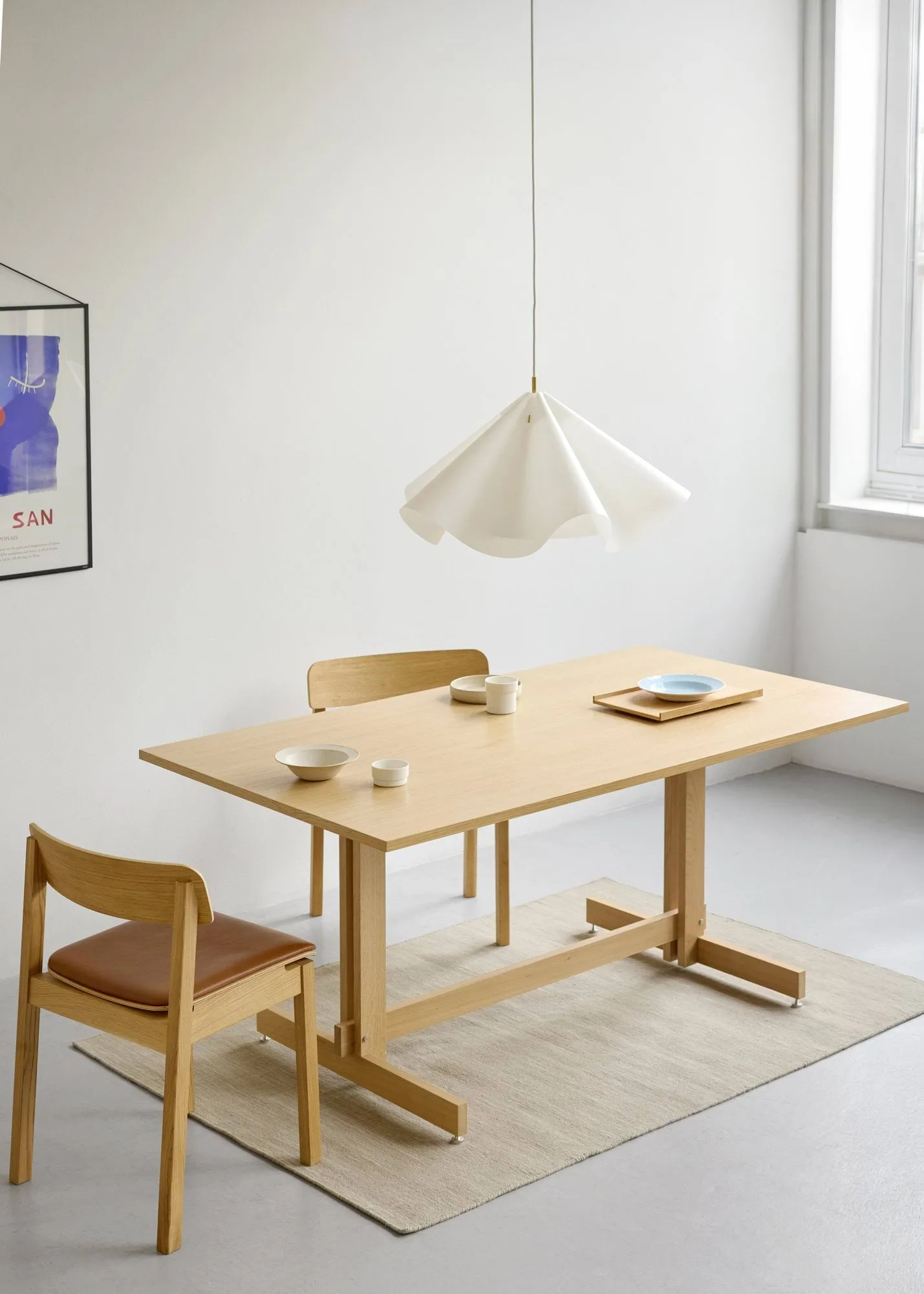 Table à manger KUMU, Chêne huilé, 90x160 cm MOEBE