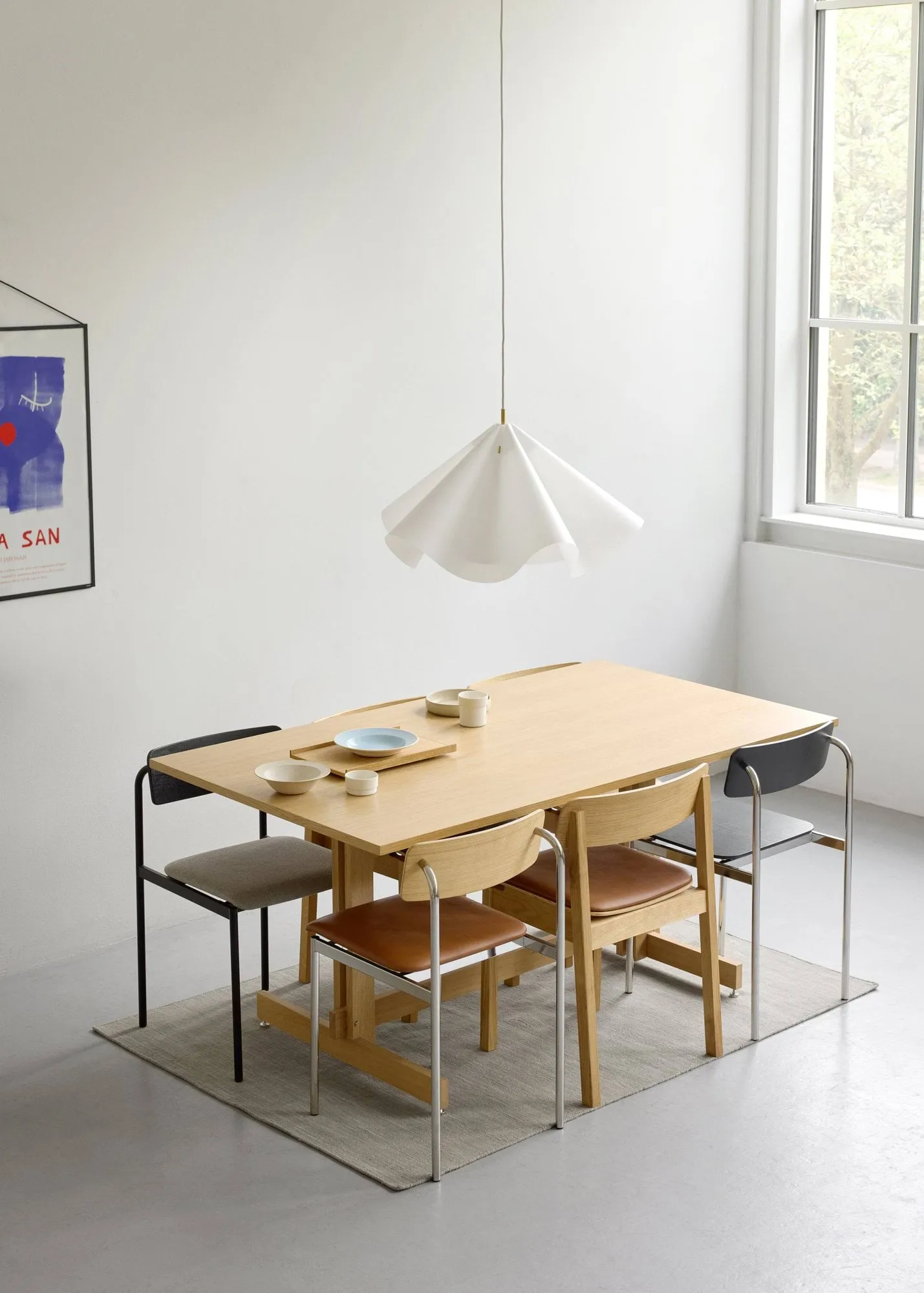 Table à manger KUMU, Chêne huilé, 90x160 cm MOEBE