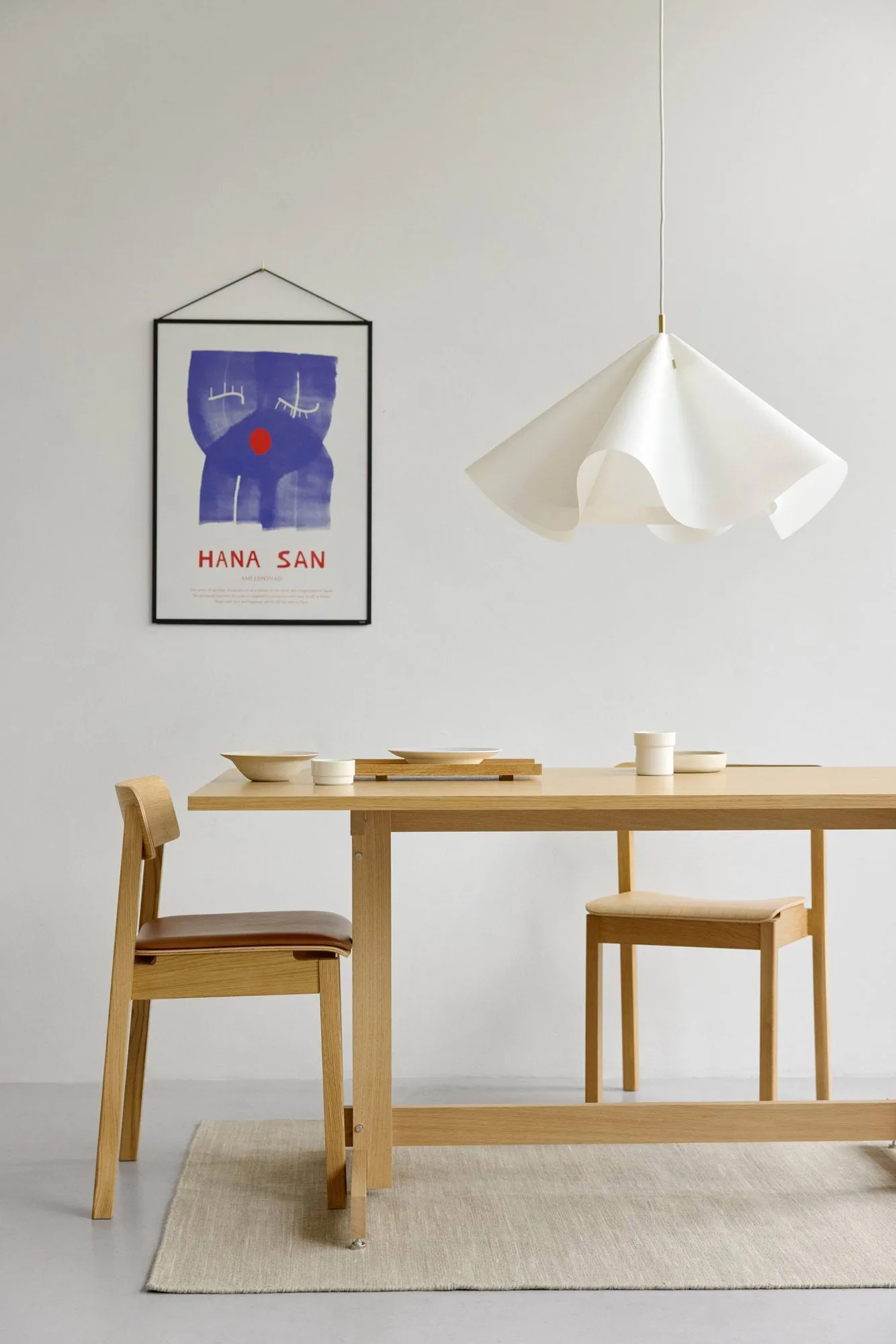 Table à manger KUMU, Chêne huilé, 90x160 cm MOEBE