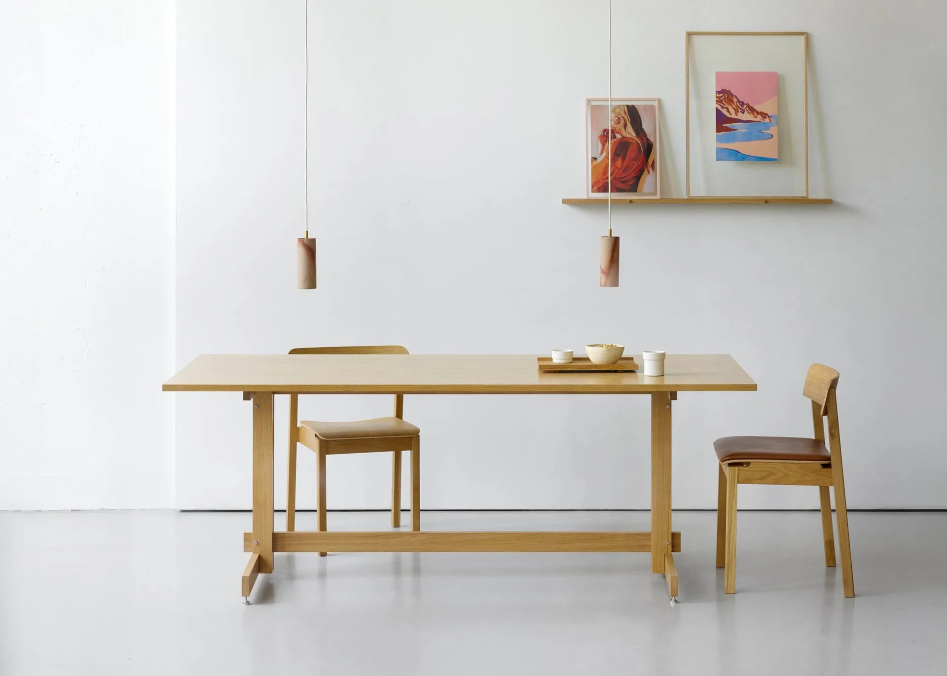 Table à manger KUMU, Chêne huilé, 90x220 cm MOEBE