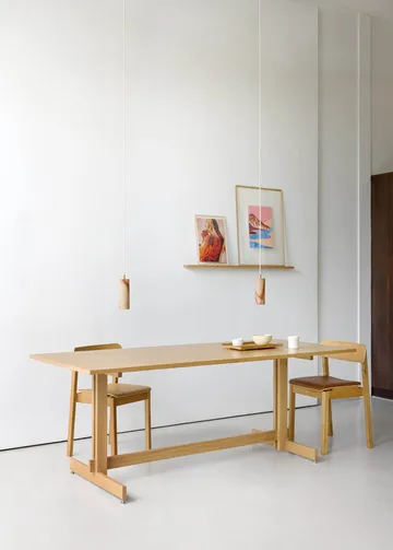 Table à manger KUMU - Chêne huilé, 90x220 cm - MOEBE