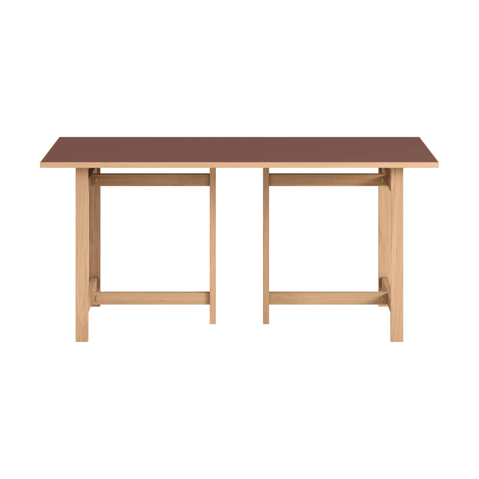 Table à manger rectangulaire Moebe, Burgundy, 160x90 cm MOEBE