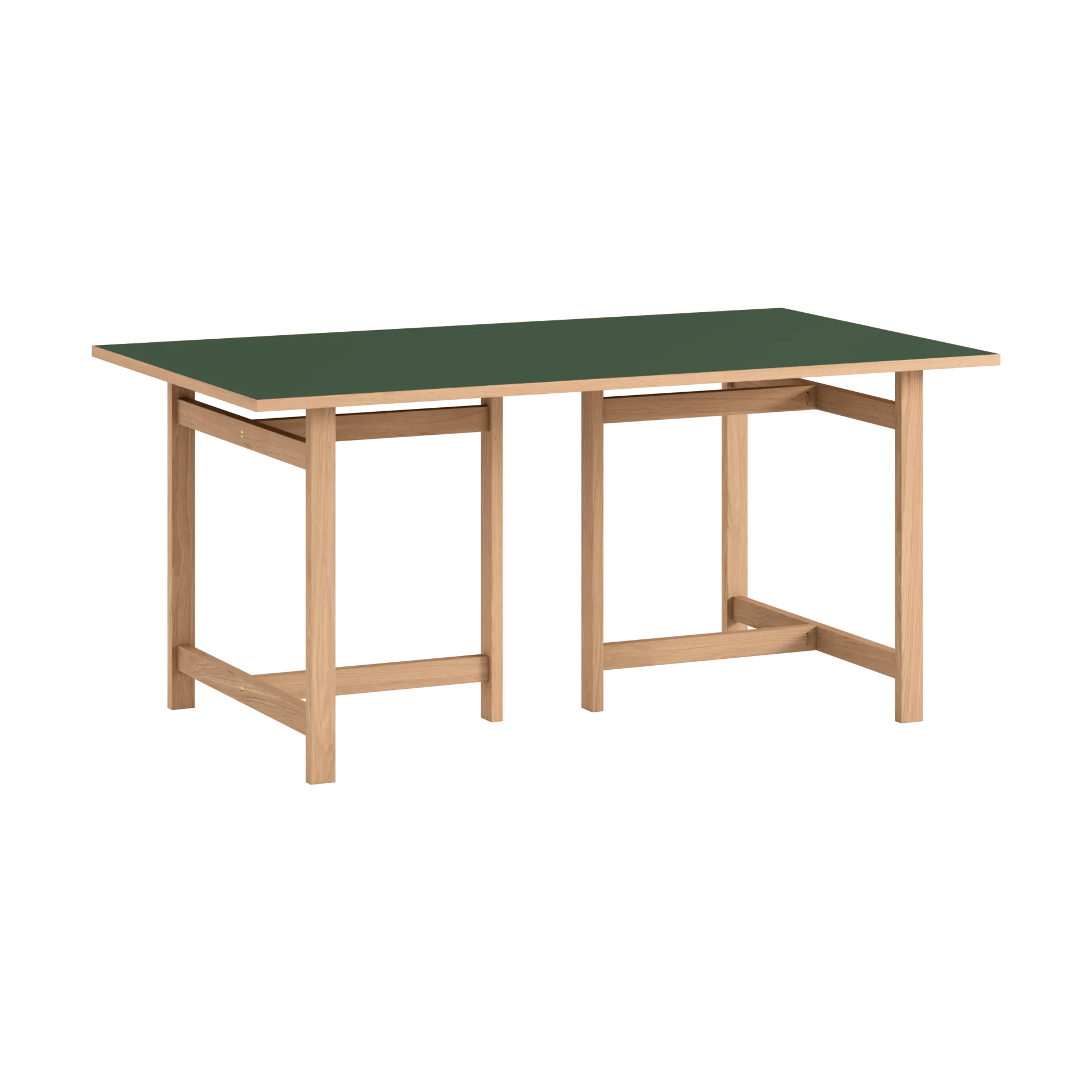 Table à manger rectangulaire Moebe, Green, 160x90 cm MOEBE