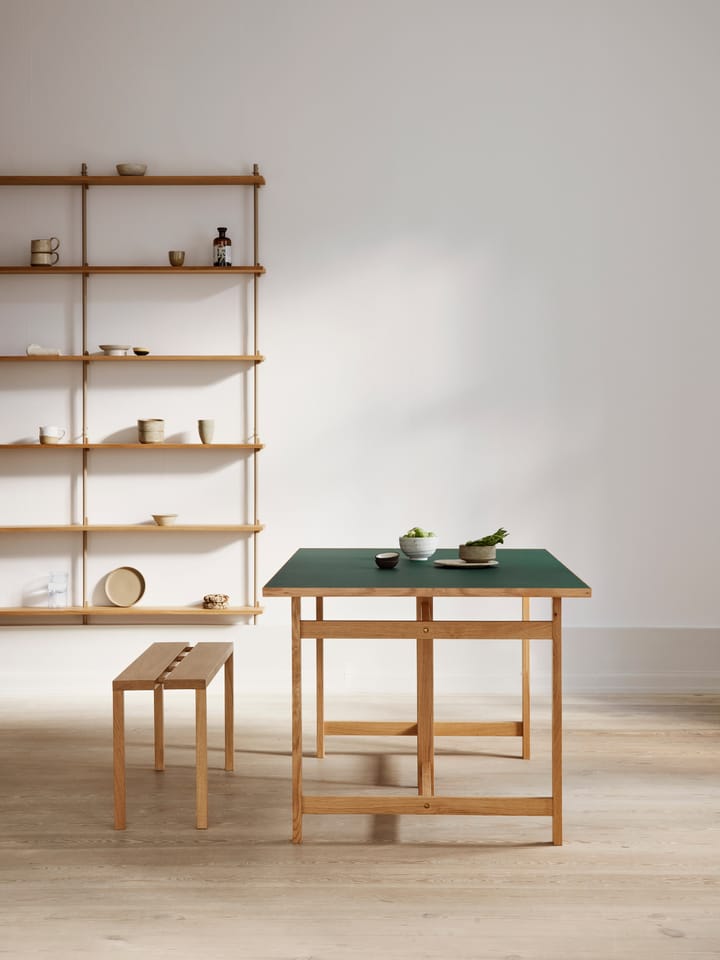 Table à manger rectangulaire Moebe, Green, 160x90 cm MOEBE