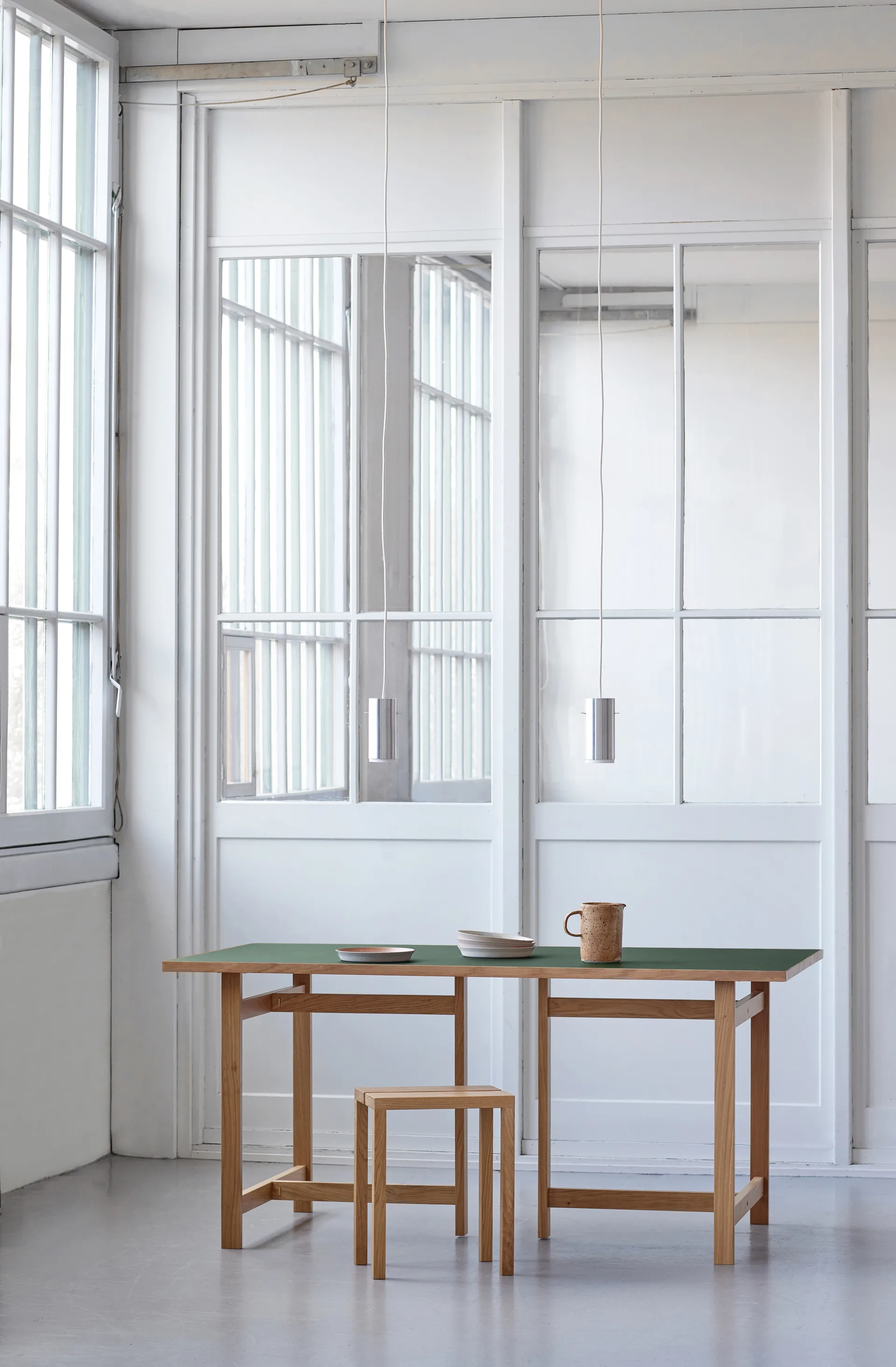 Table à manger rectangulaire Moebe, Green, 160x90 cm MOEBE