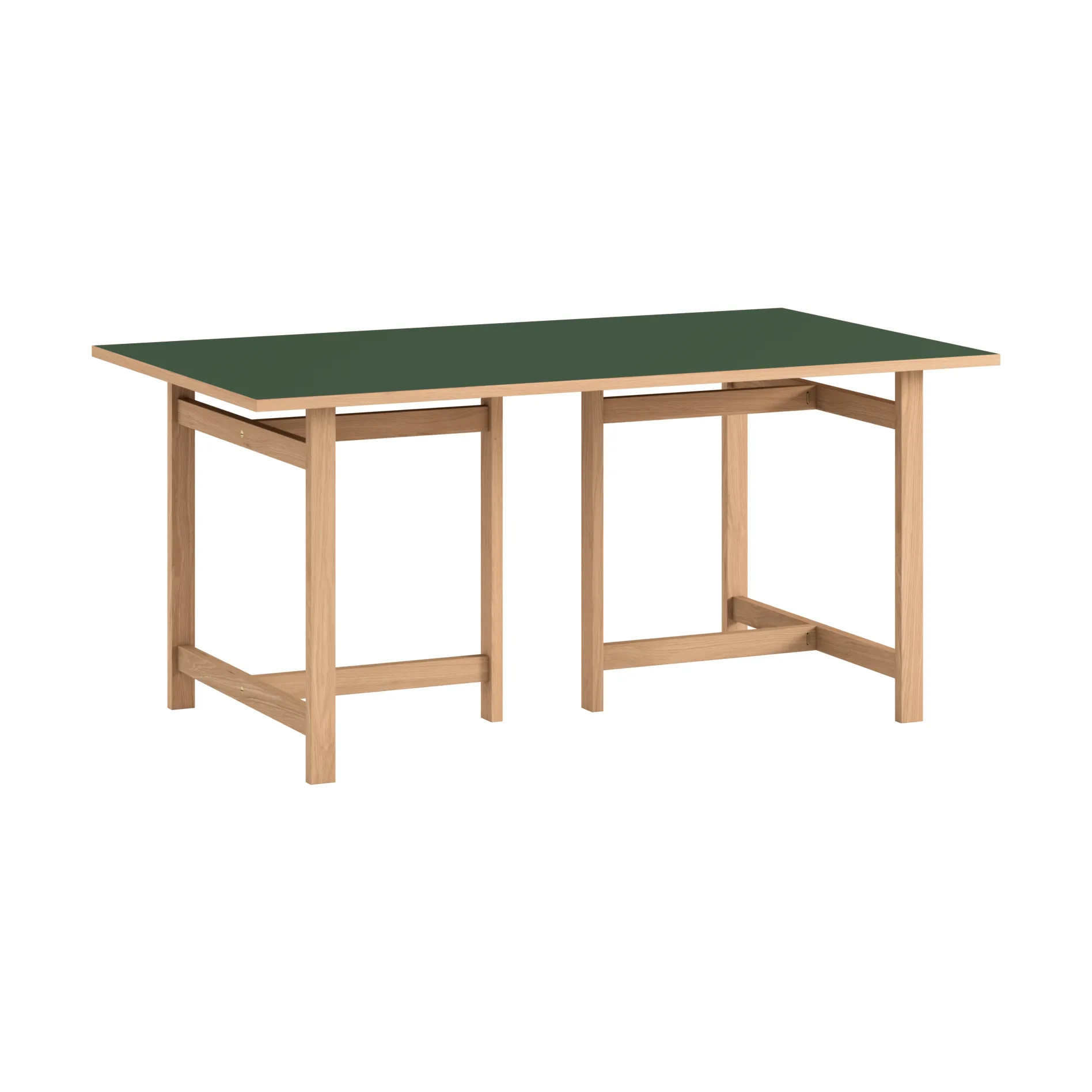 Table à manger rectangulaire Moebe, Green, 220x90 cm MOEBE