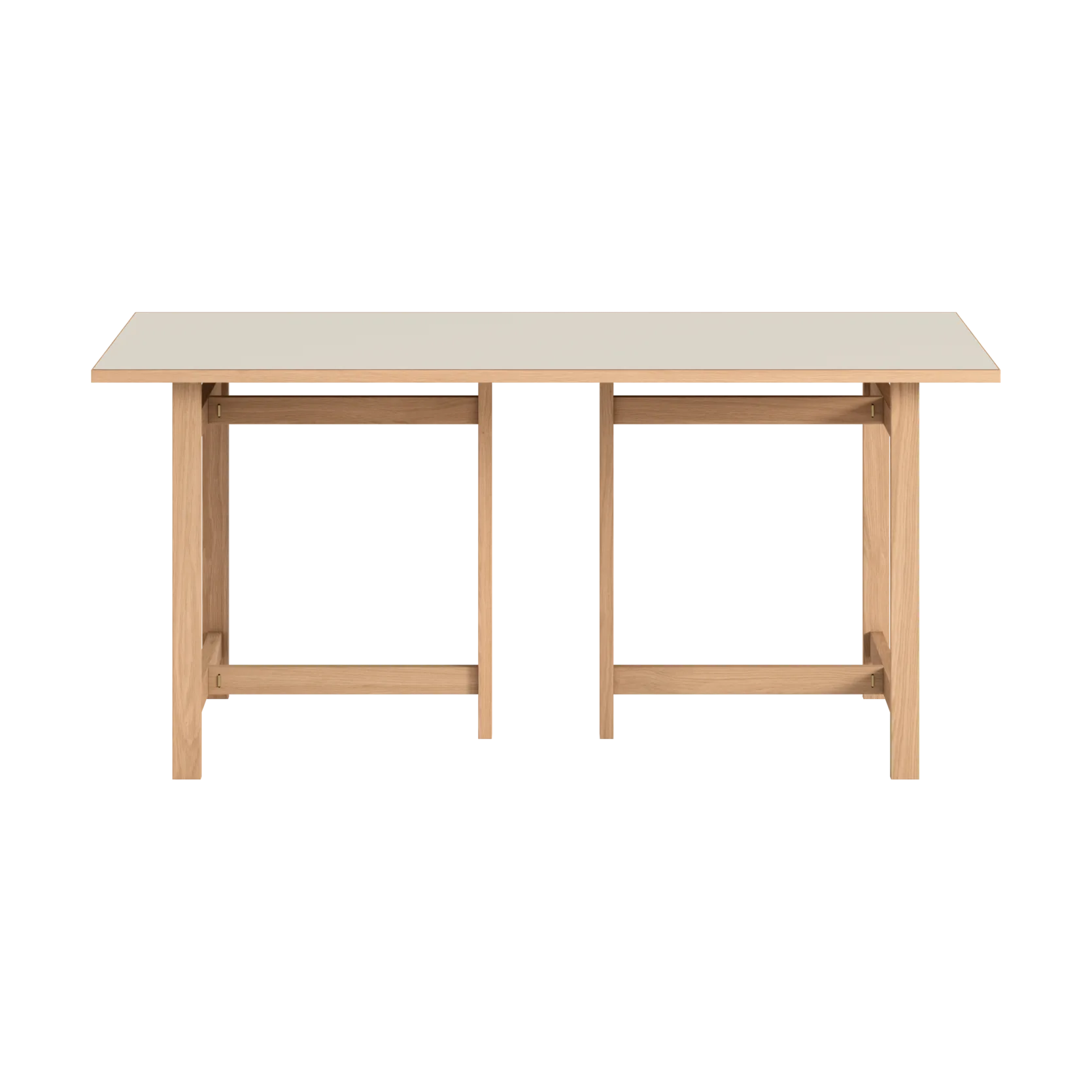 Table à manger rectangulaire Moebe, Light grey, 160x90 cm MOEBE