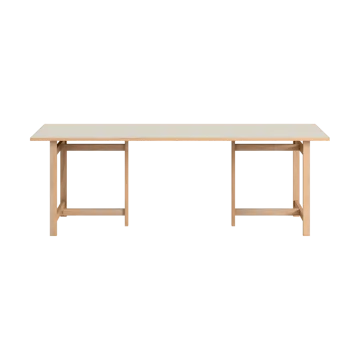 Table à manger rectangulaire Moebe - Light grey, 220x90 cm - MOEBE