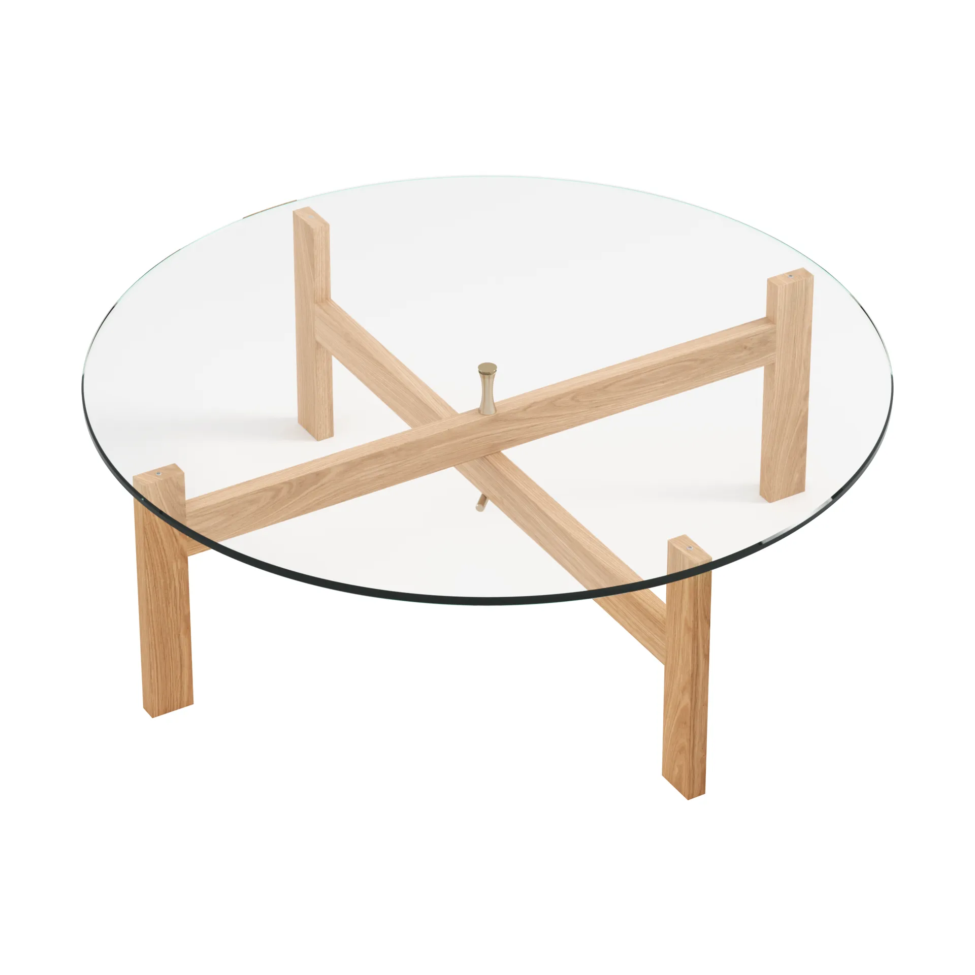 Table basse ronde Moebe Ø88 cm, Chêne MOEBE