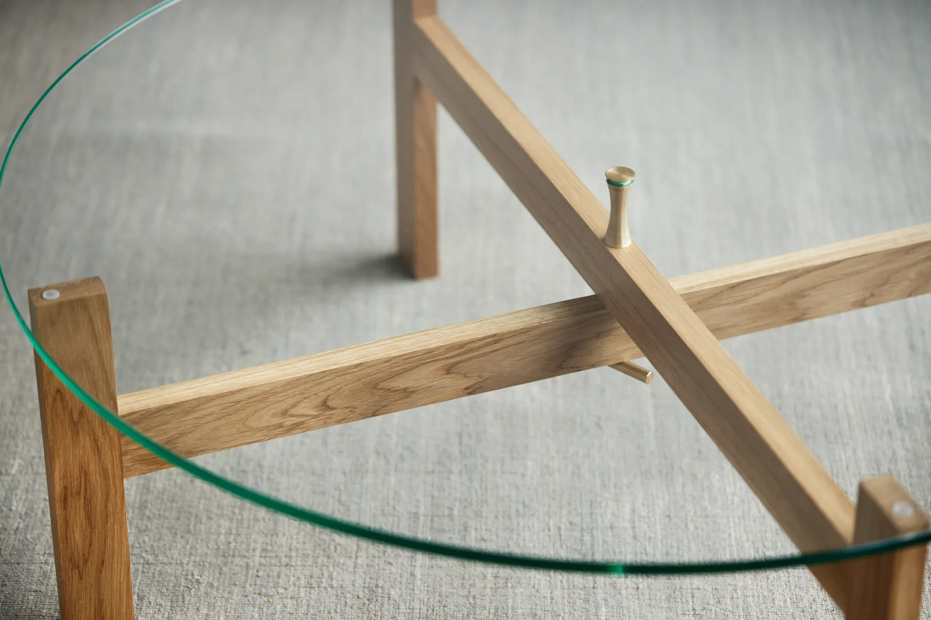 Table basse ronde Moebe Ø88 cm, Chêne MOEBE