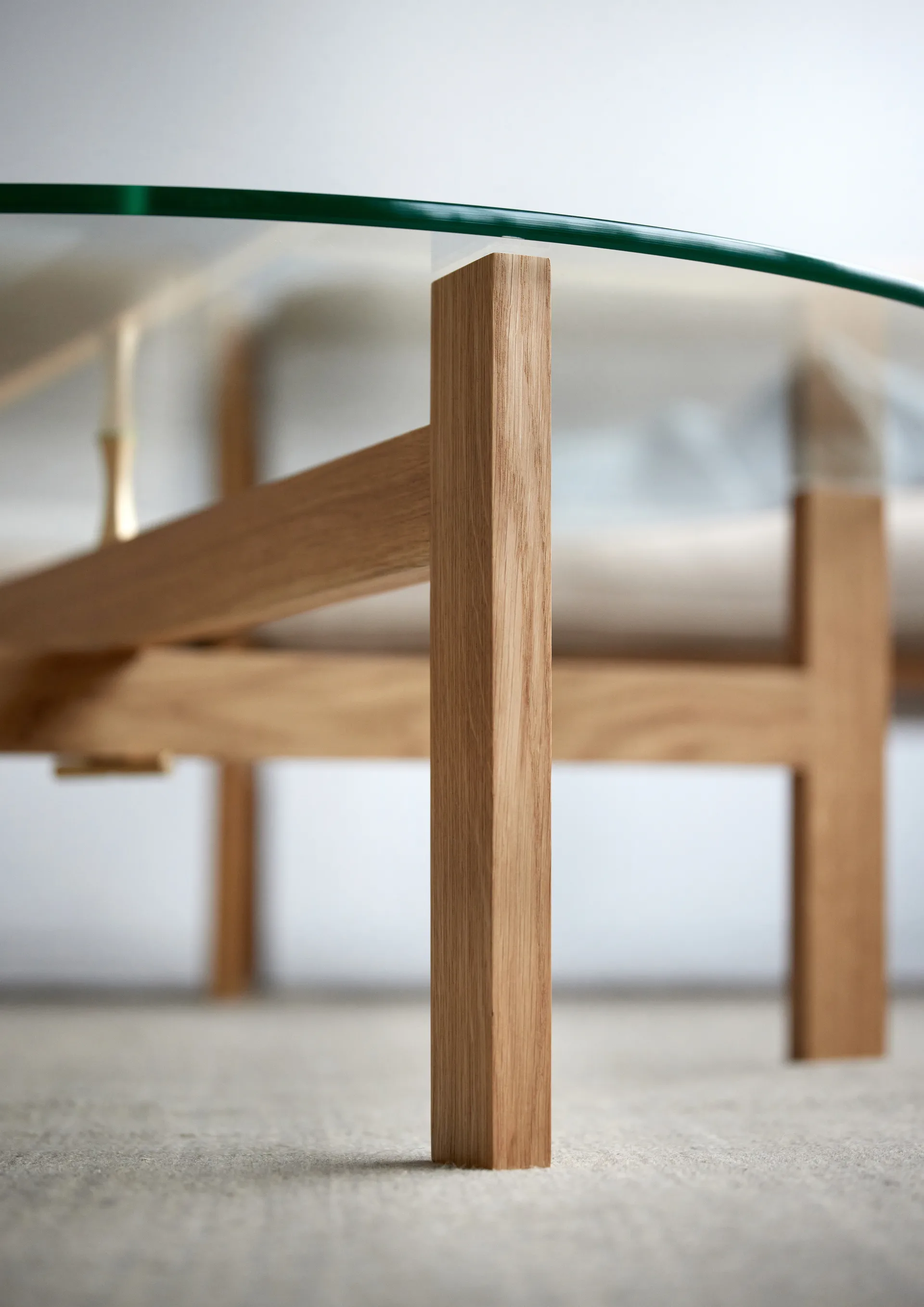 Table basse ronde Moebe Ø88 cm, Chêne MOEBE