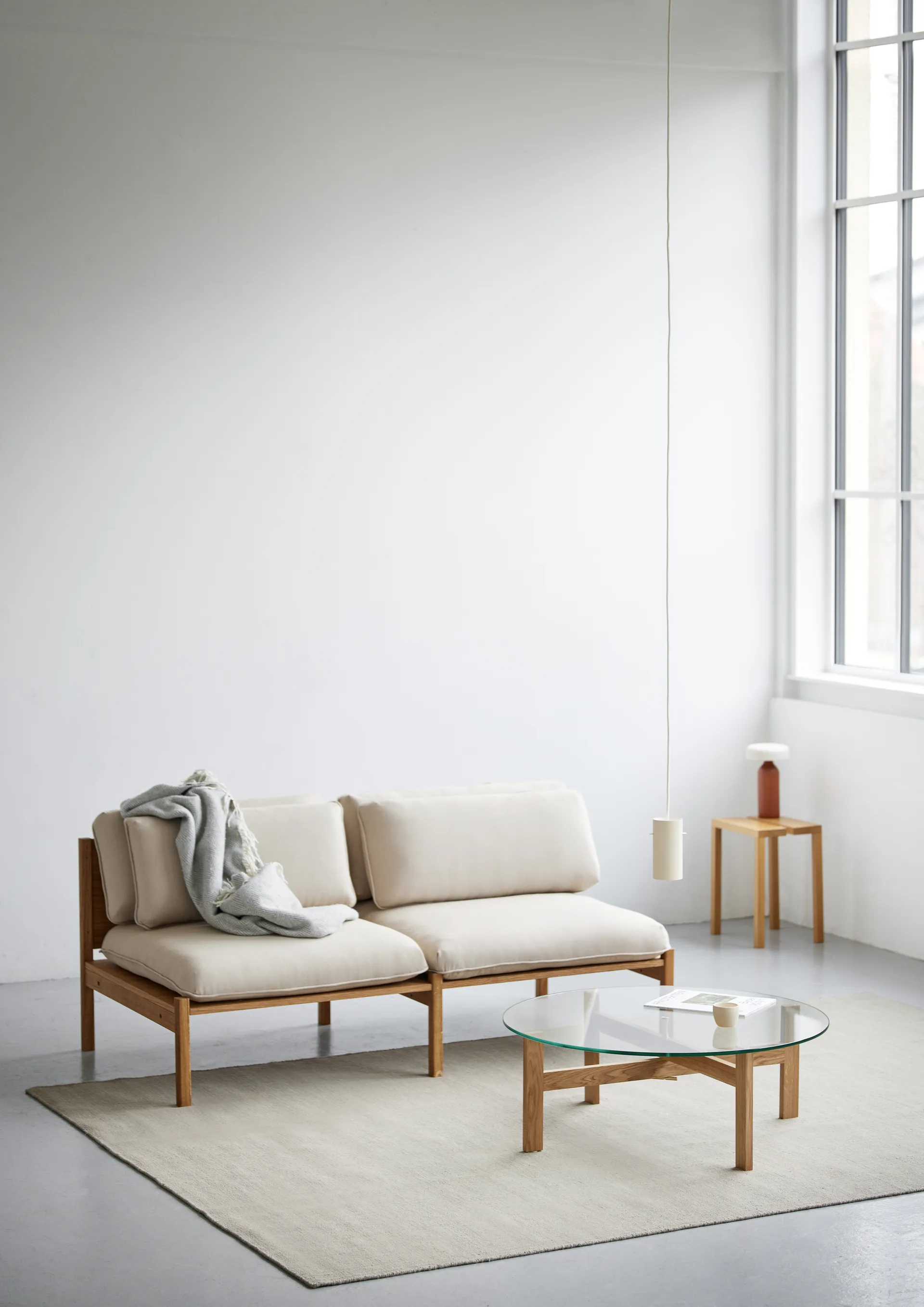 Table basse ronde Moebe Ø88 cm, Chêne MOEBE