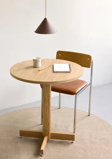 Table de café KUMU - Chêne huilé, Ø65 cm - MOEBE