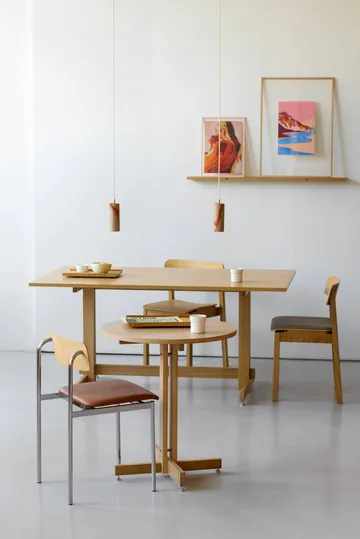 Table de café KUMU - Chêne huilé, Ø65 cm - MOEBE