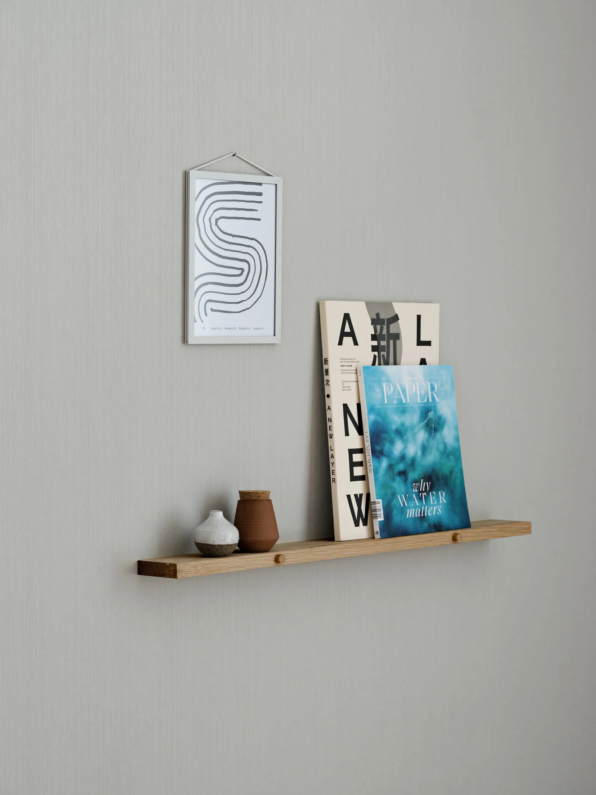 Tablette pour photos Gallery shelf 70 cm, Chêne MOEBE