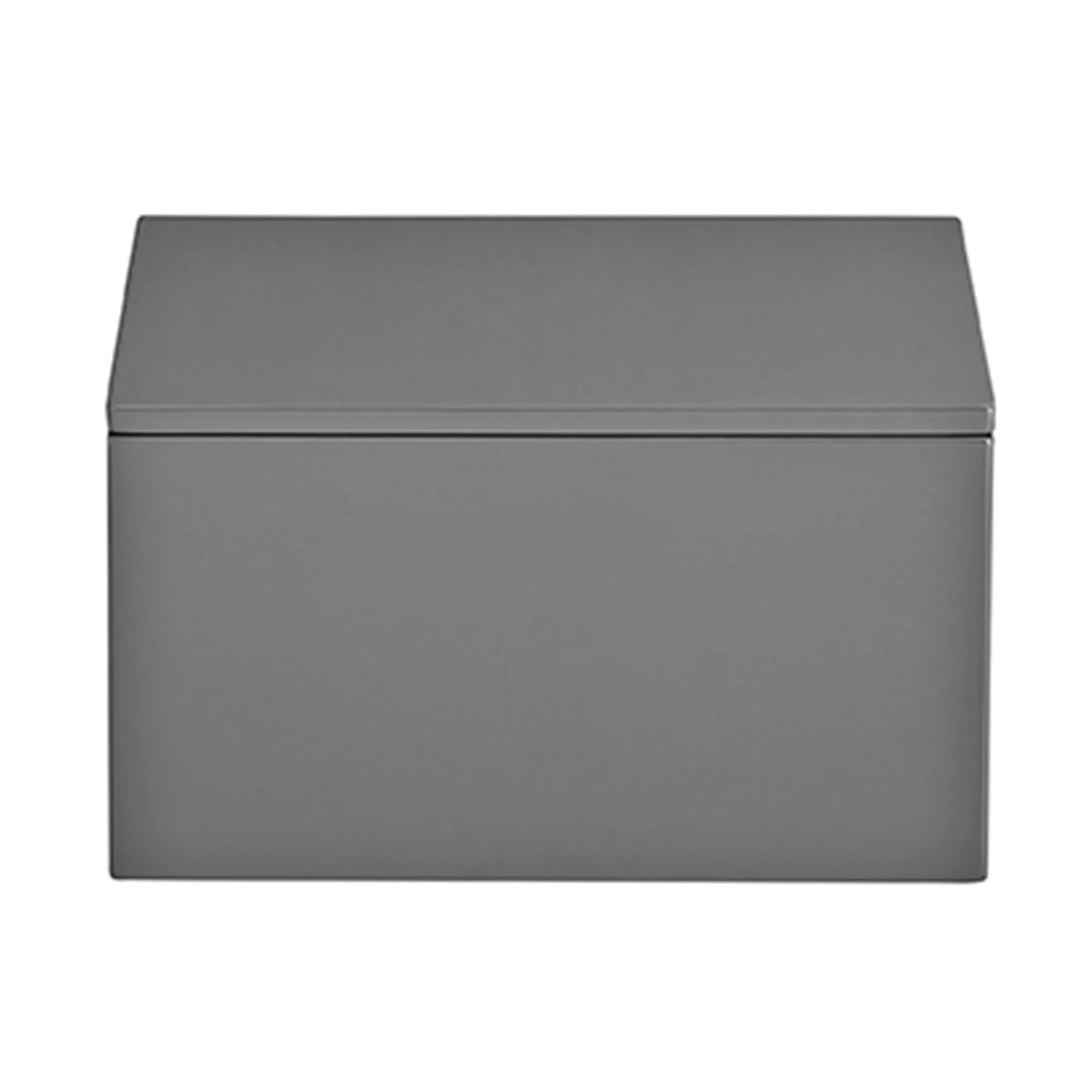 Boîte de rangement laquée Lux 19x19x10,5 cm, Anthracite Mojoo