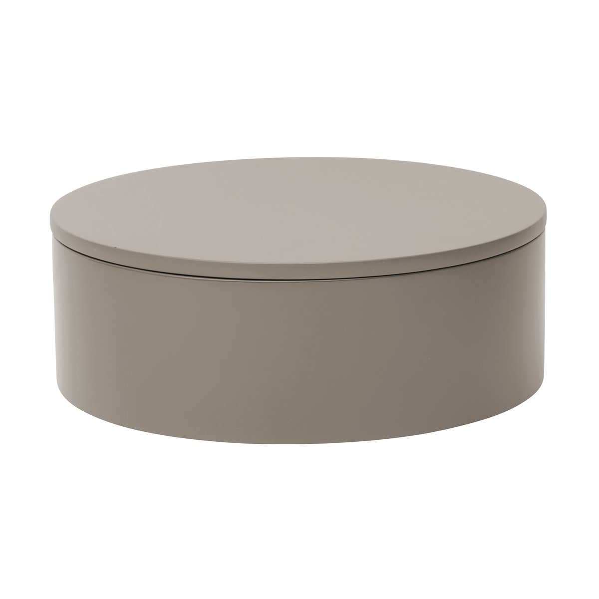 Mojoo Boîte de rangement laquée Matt o20x7 cm Dark grey