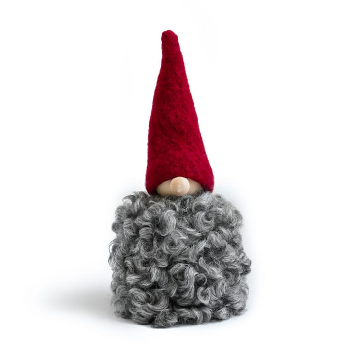 Tomte en laine grand (décoration de Noël) - bonnet rouge - Monikas Väv & Konst