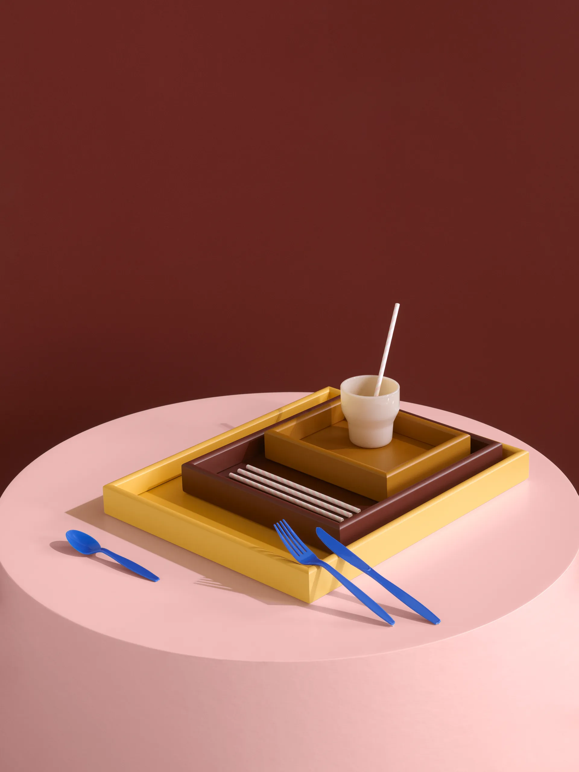 Arrange plateau small 17,3x21,4 cm, Amber Montana