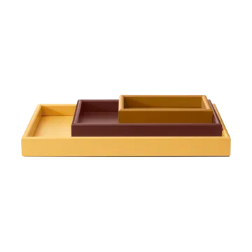 Arrange set de plateaux 3 pièces - Amber-masala-acacia - Montana